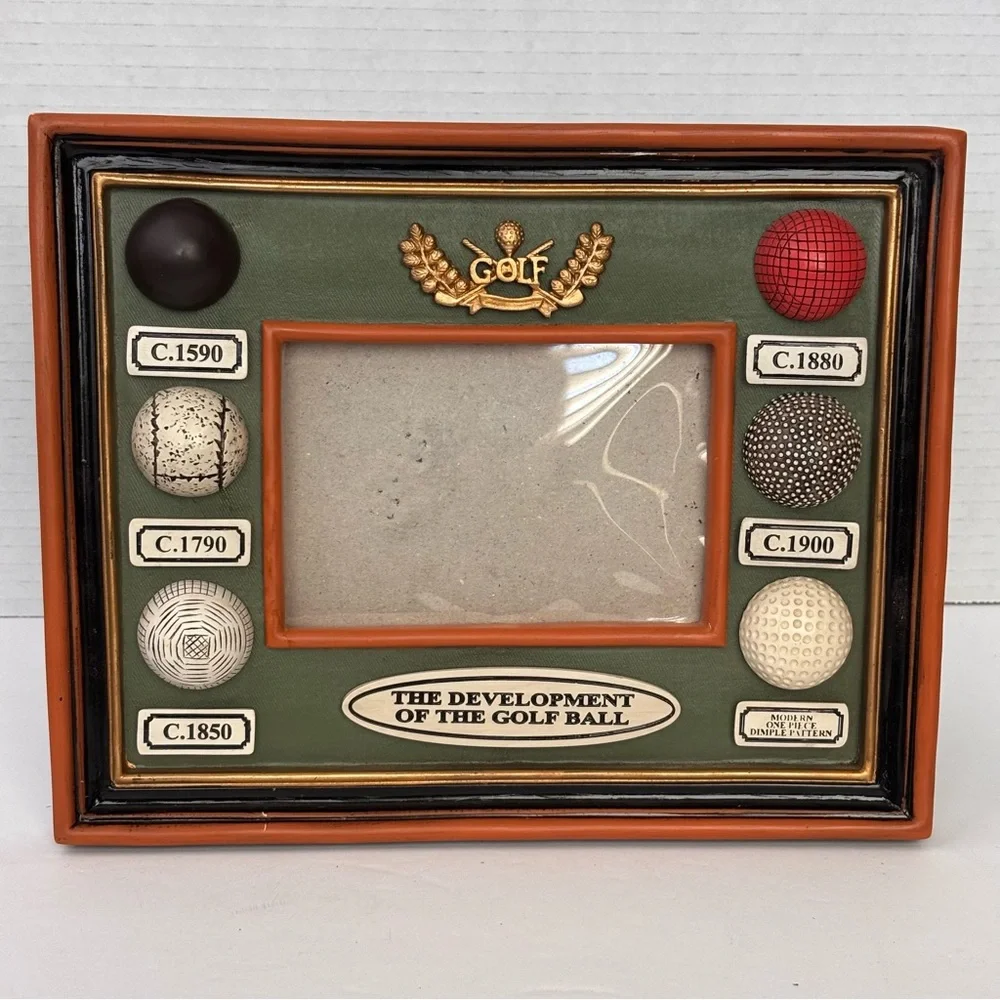 3D Golf Ball Picture Frame - Golf Balls have Texture